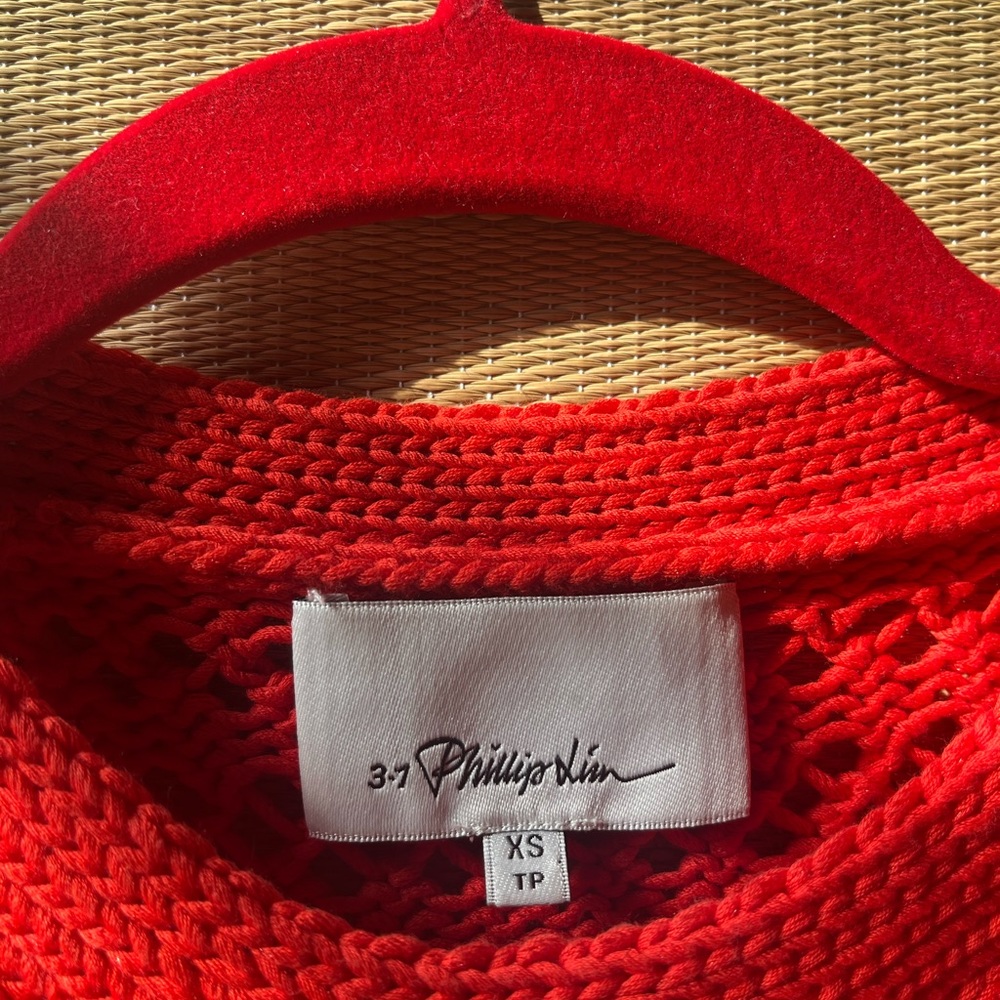 3.1 Phillip Lim crew neck red sweater - Picture 3 of 6